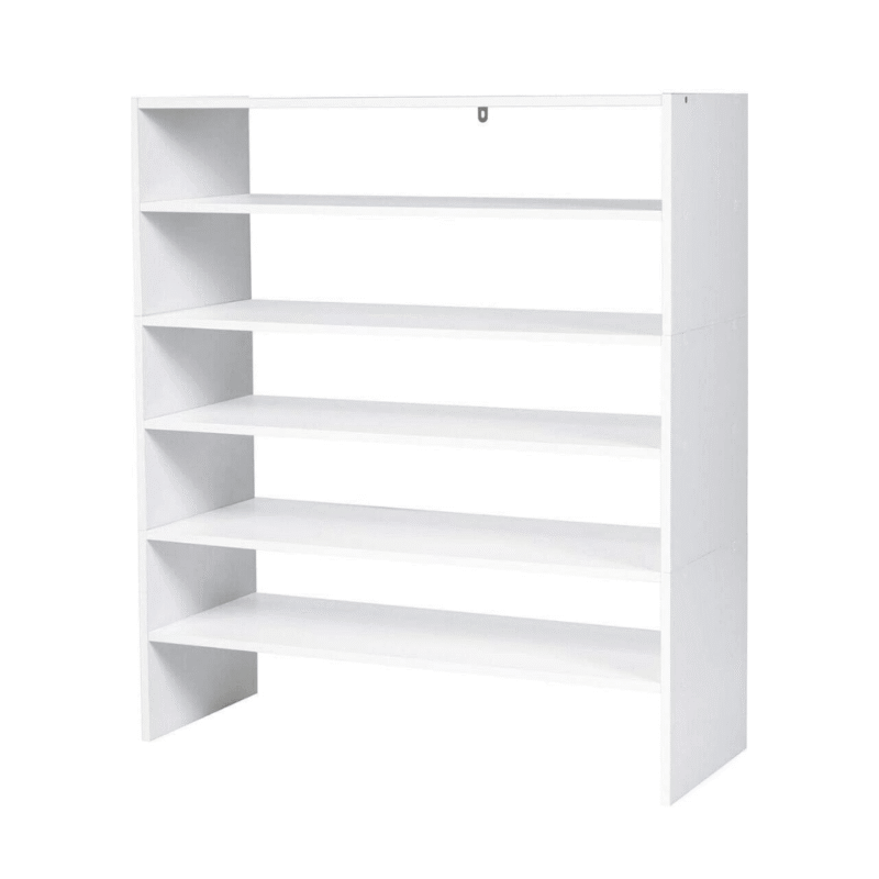 3-in-1 Shoe Rack, 5-Tier Shoe Organizer, Wood Storage Shelf for Shoes