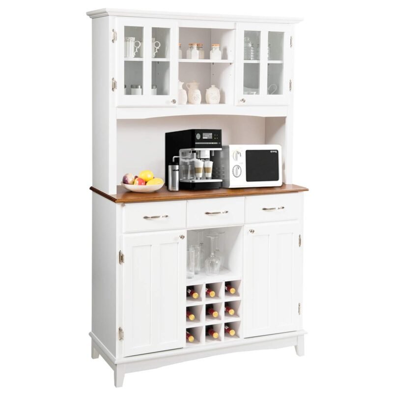 Buffet Hutch Cabinet, Kitchen Hutch Sideboard