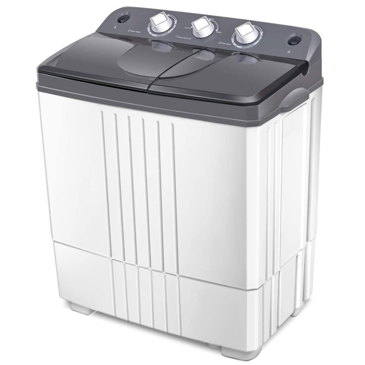 20 lbs Semi-Automatic Laundry Washer for Apartmen and Home