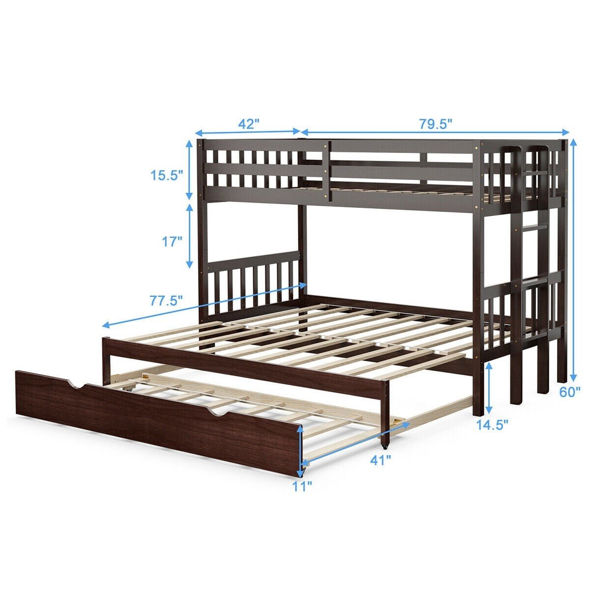 Twin Over Pull-Out Bunk Bed with Trundle - Image 5
