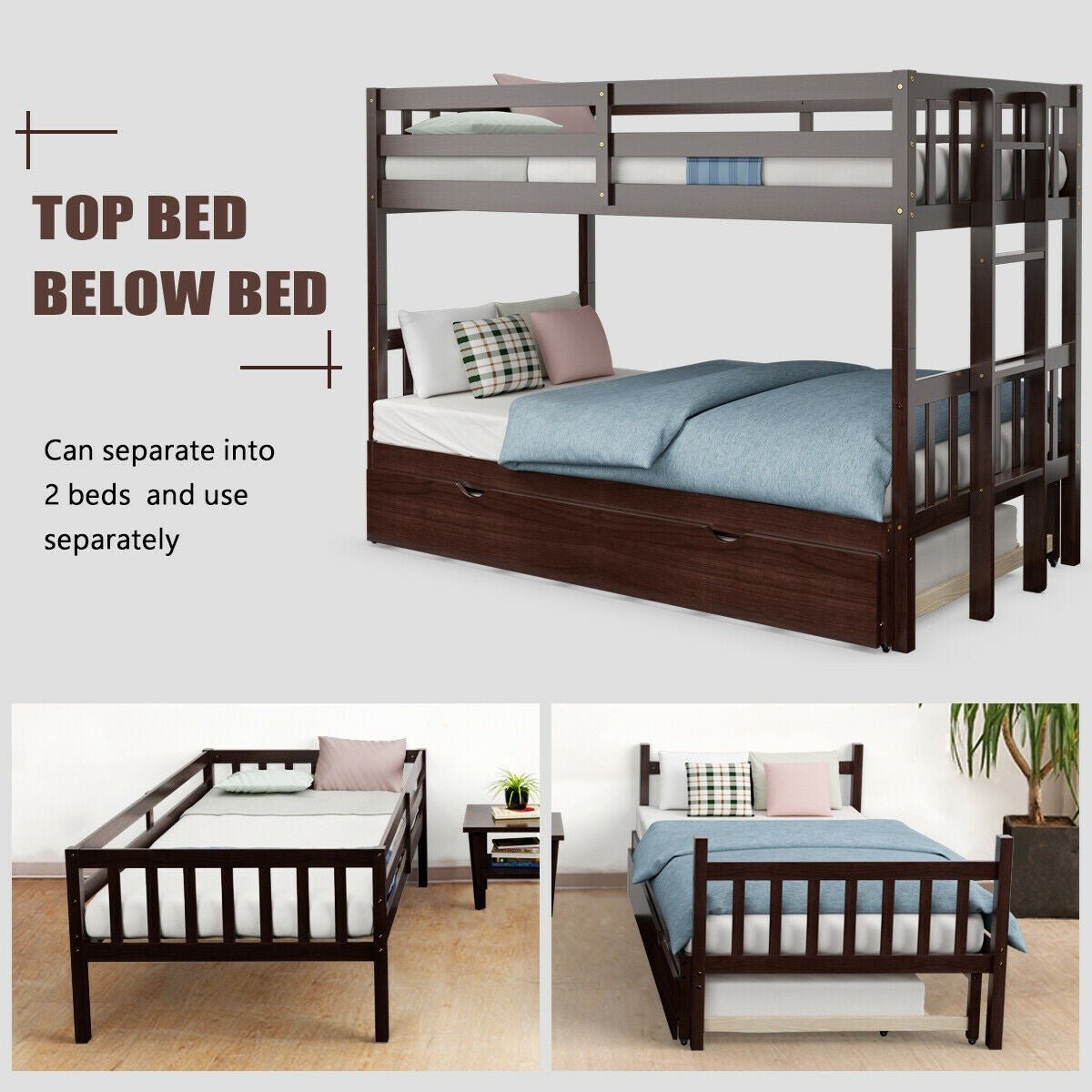 Twin Over Pull-Out Bunk Bed with Trundle - Image 8