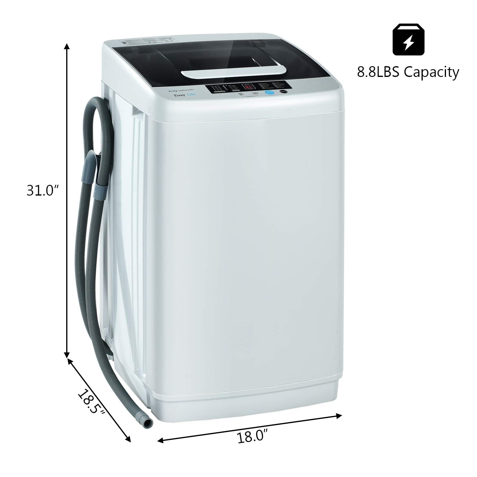 Full Automatic Top Load Washing Machine, 1.04 cu.ft, 10 Programs - Image 8