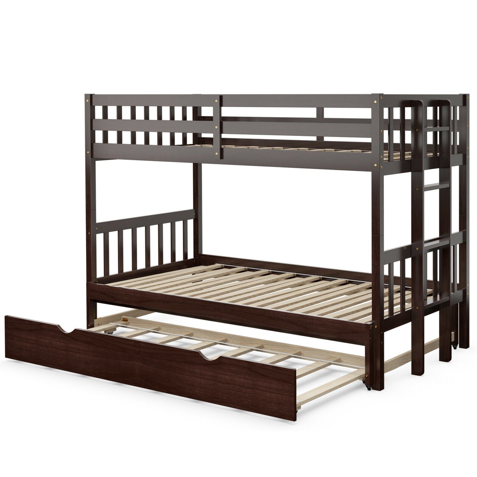 Twin Over Pull-Out Bunk Bed with Trundle