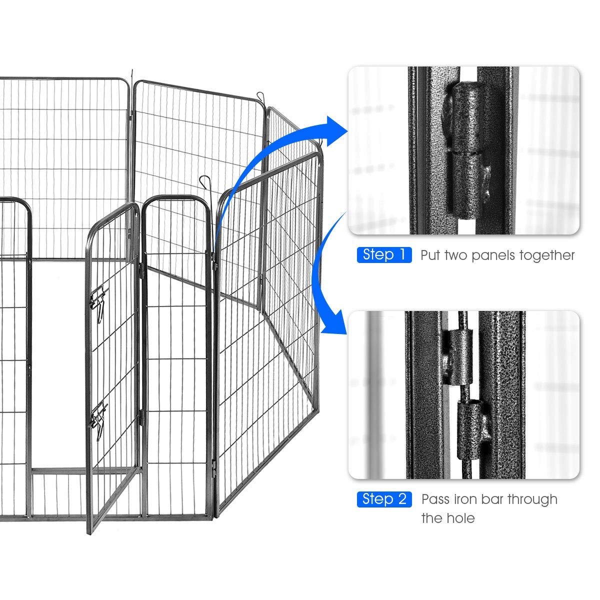 48 inch Dog Playpen with Door (8 or 16 pannels) - Image 5