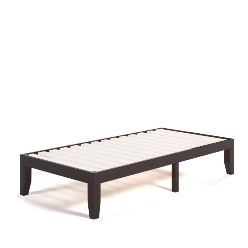 No Box Spring Needed 14 Inch Solid Wood Platform Bed Frame